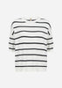 SC-DOLLIE STRIPE 794 Pullover Off white