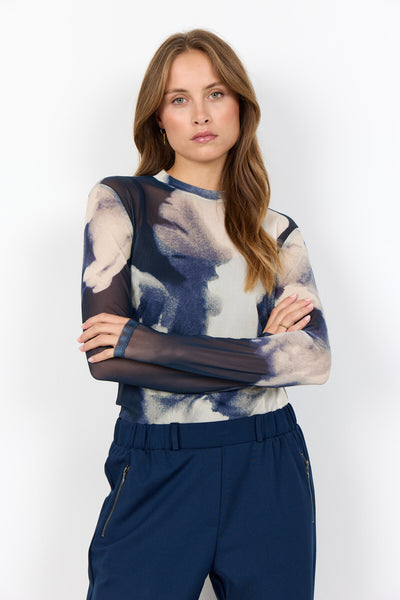 SC-ALDA AOP 57 T-shirt Dark blue