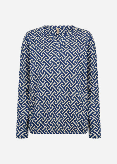 SC-FELICITY AOP 520 Blouse Dark blue