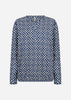 SC-FELICITY AOP 520 Blouse Dark blue