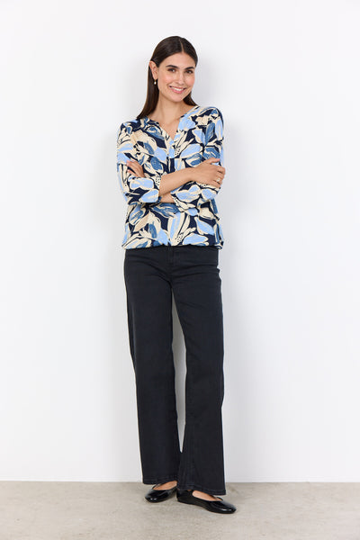 SC-FELICITY AOP 512 Blouse Light blue