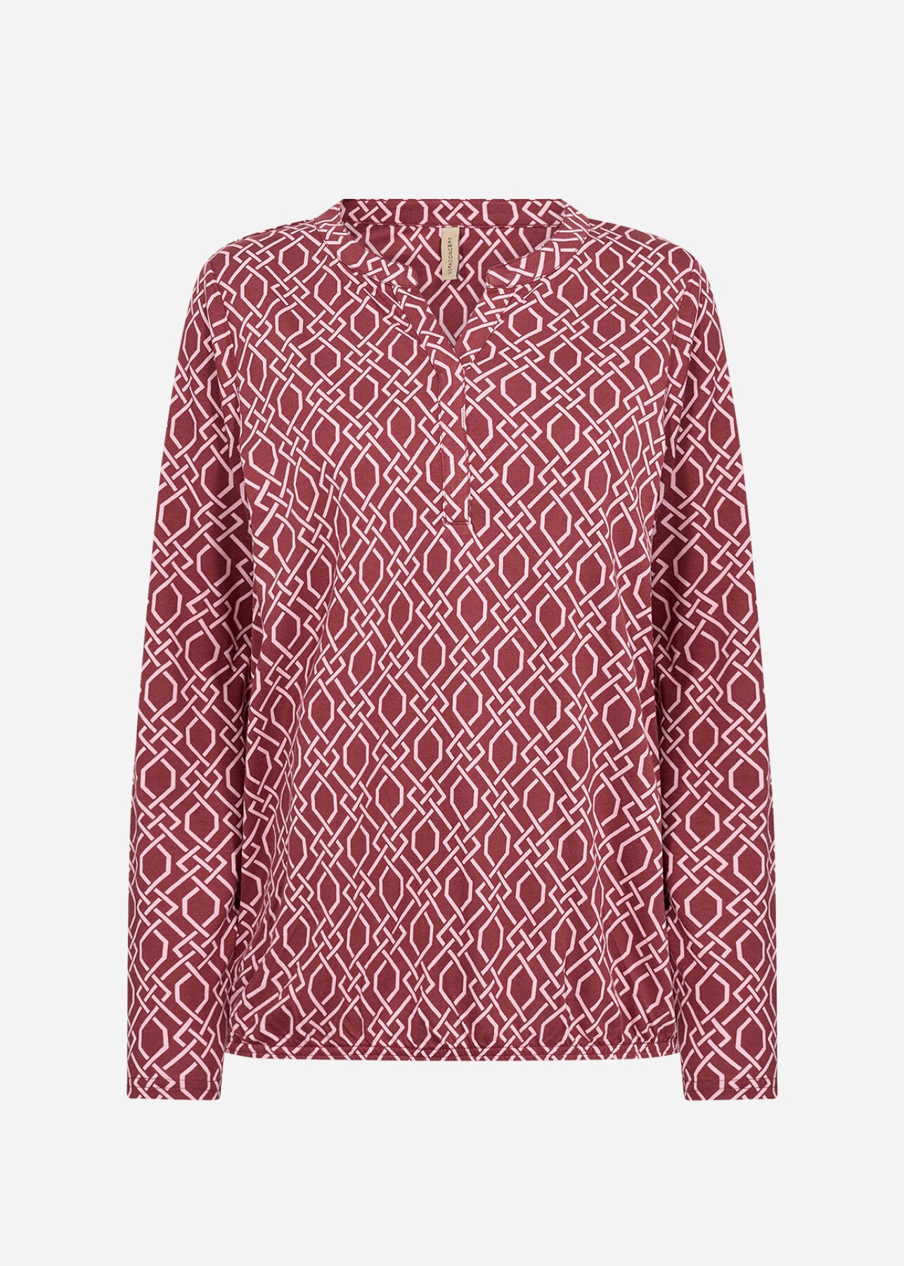 SC-FELICITY AOP 530 Blouse Ruby red