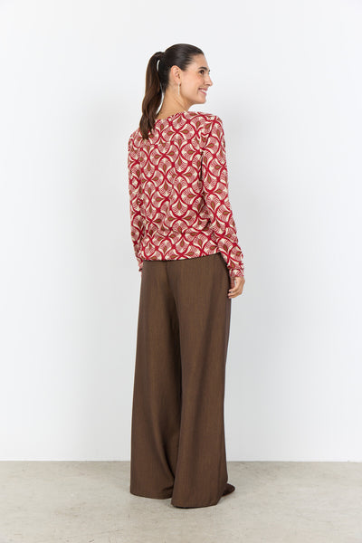 SC-FELICITY AOP 526 Blouse Red