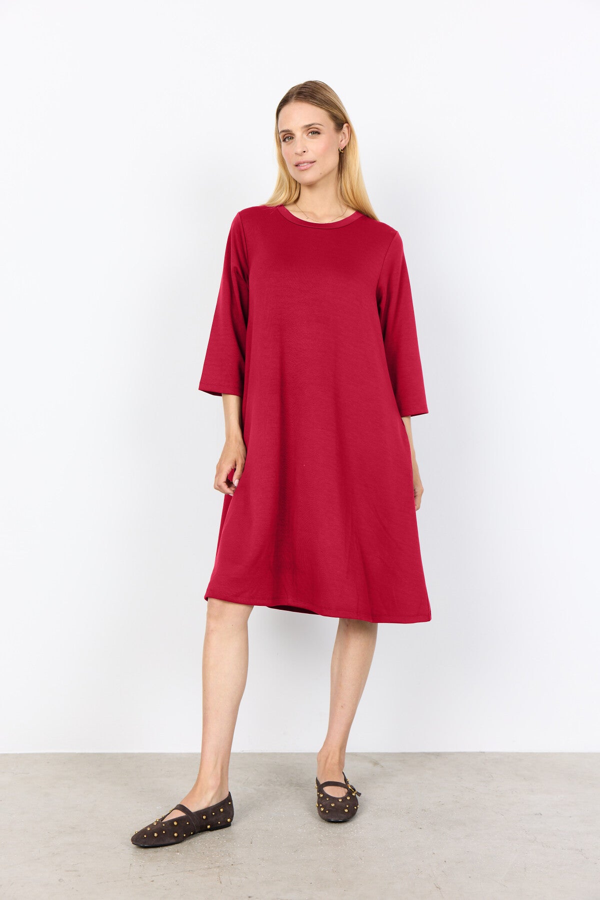 SC-BANU 155 Dress Dark red