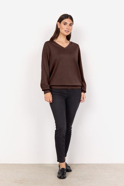 SC-BANU 194 Blouse Dark brown