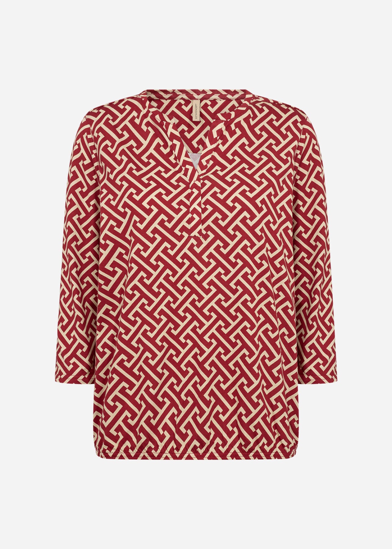SC-FELICITY AOP 519 Blouse Dark red