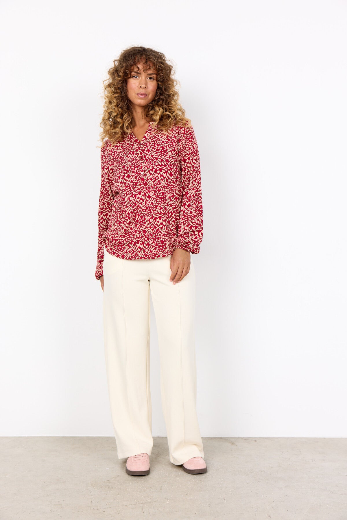 SC-VAN 1 Blouse Dark red