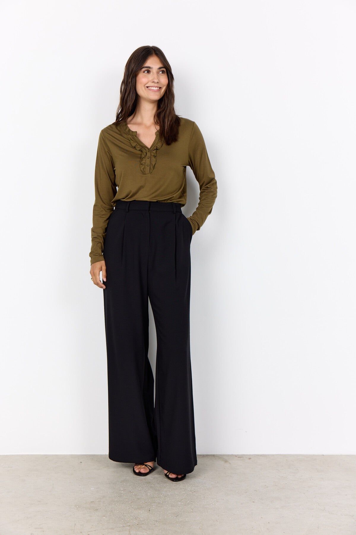 SC-MARICA 339 Blouse Dark green