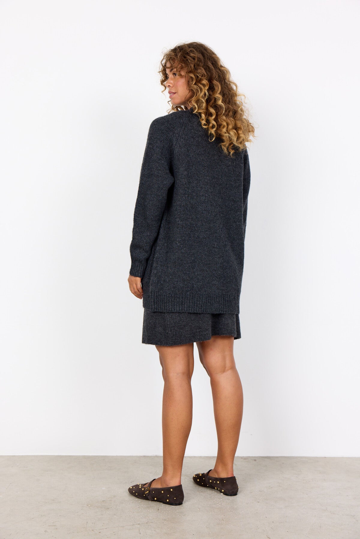 SC-GUNNA 13 Cardigan Dark grey