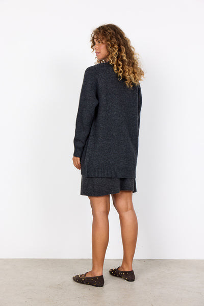 SC-GUNNA 13 Cardigan Dark grey