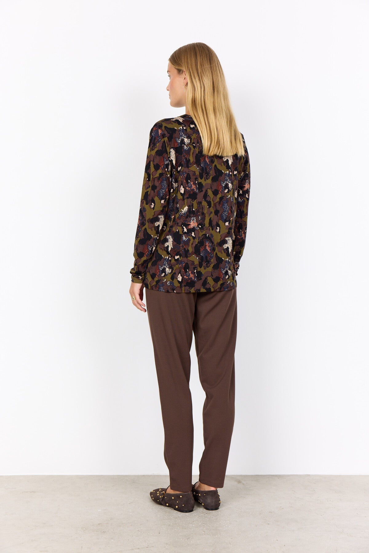 SC-MARICA AOP 341 Blouse Dark green