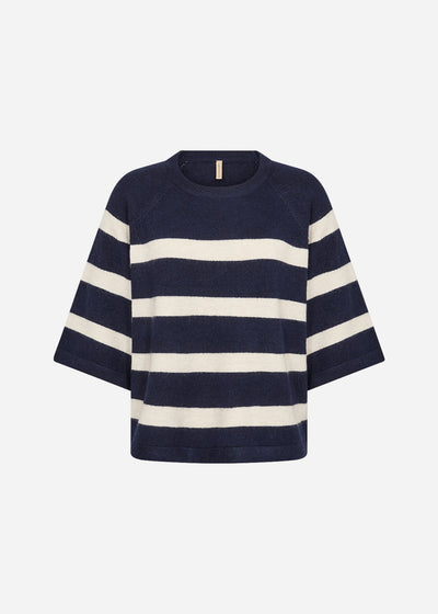 SC-ORLEAN STRIPE 5 Pullover Navy