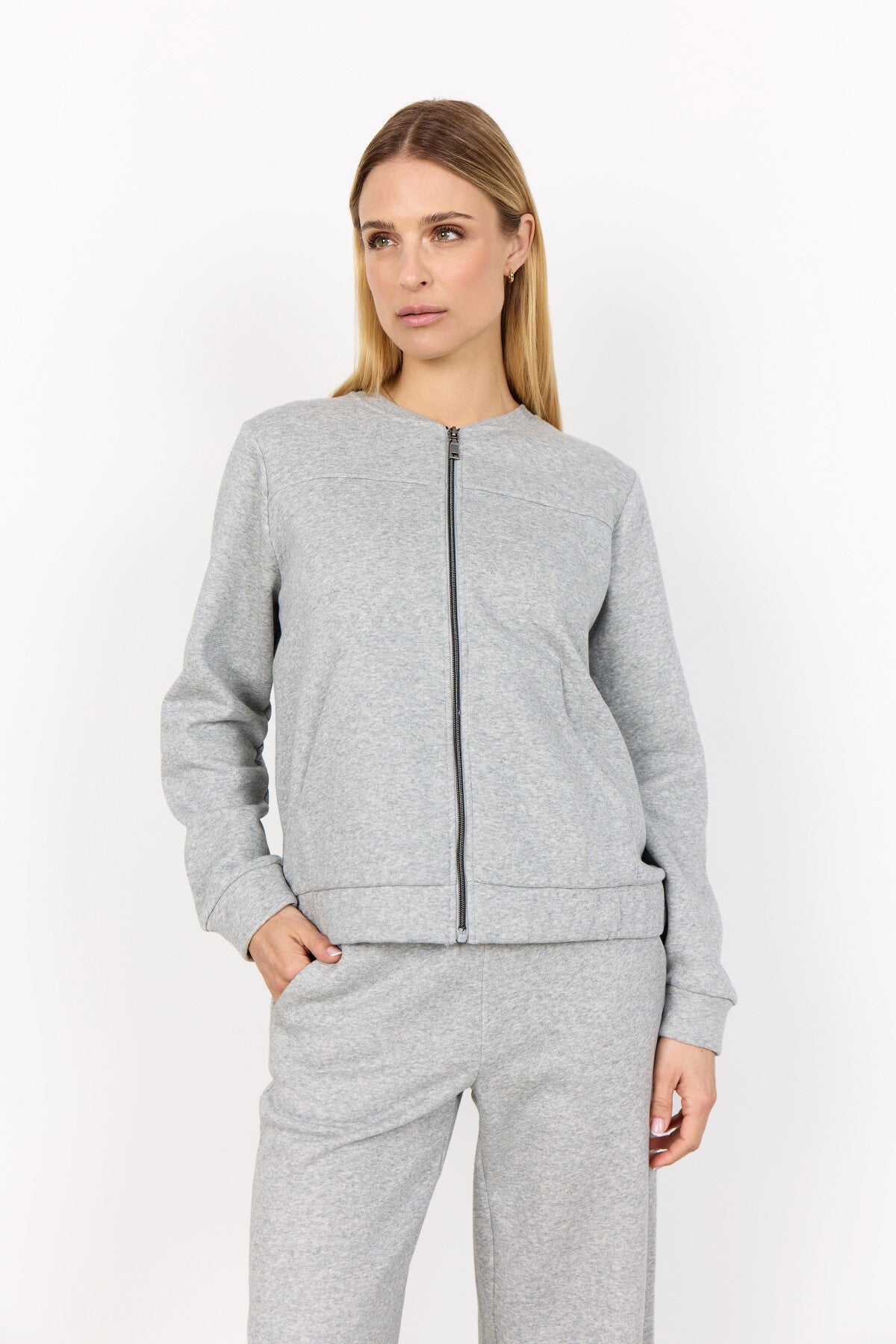 SC-ANGELIN 3 Cardigan Light grey