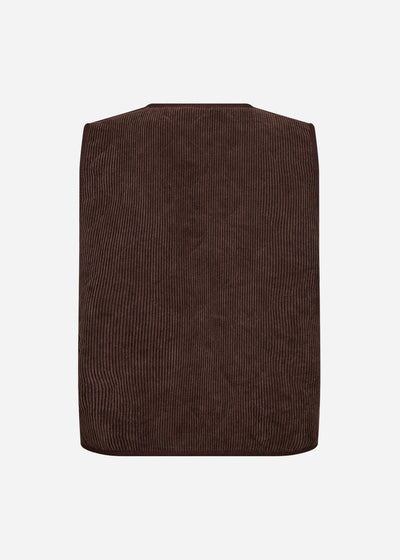 SC-BINDI 17 Waistcoat Dark brown