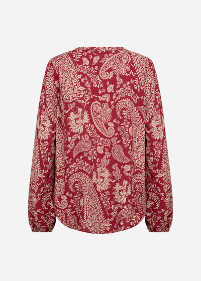 SC-VALGERDA 2 Blouse Dark red