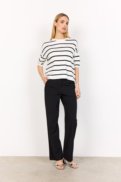 SC-DOLLIE STRIPE 794 Pullover Off white