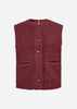 SC-SHAIMA 10 Waistcoat Dark red