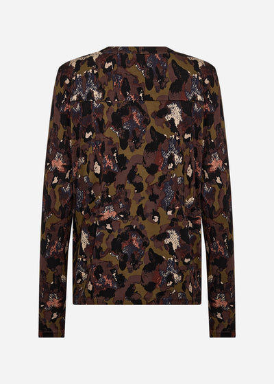 SC-MARICA AOP 341 Blouse Dark green