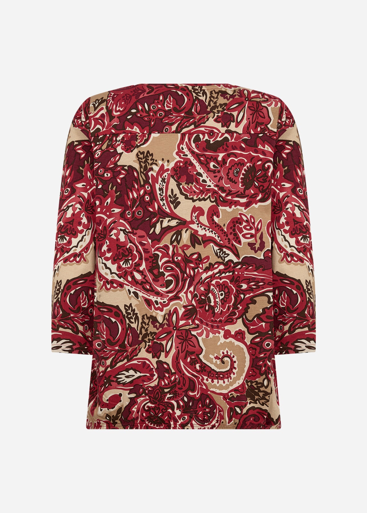 SC-FELICITY AOP 517 Blouse Dark red