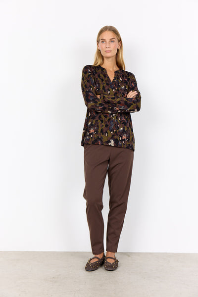 SC-MARICA AOP 341 Blouse Dark green