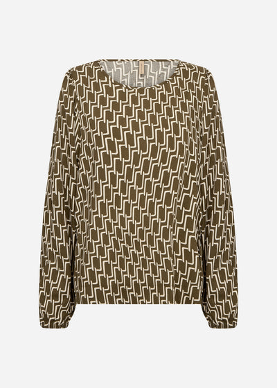 SC-VARLA 1 Blouse Dark green