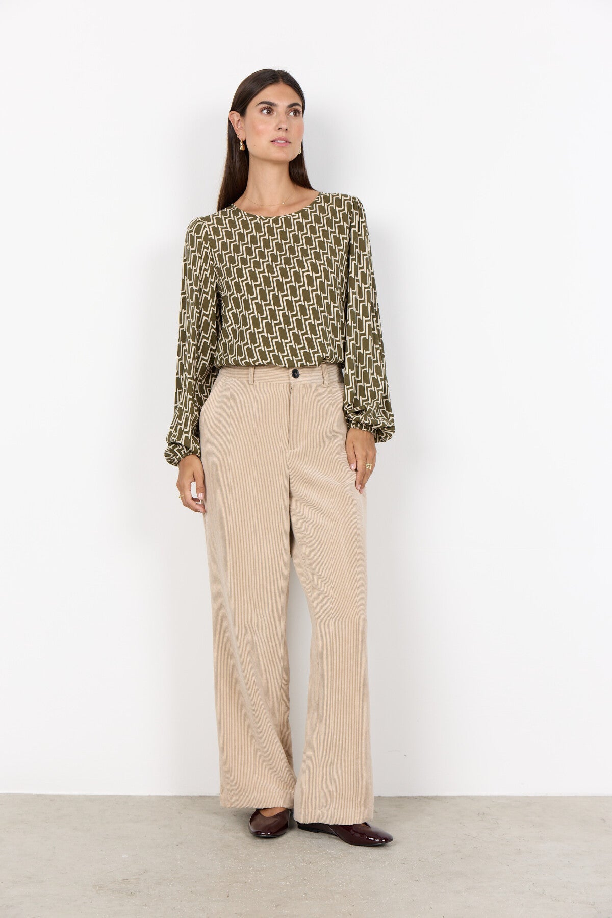 SC-VARLA 1 Blouse Dark green