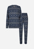 SC-BIARA 162 - AOP SET Pyjamas Dark blue