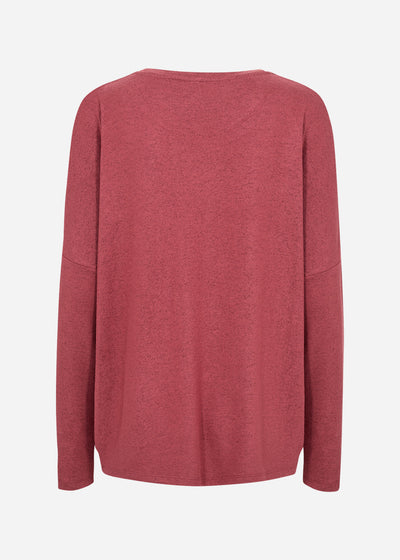 SC-BIARA 1 Blouse Ruby red