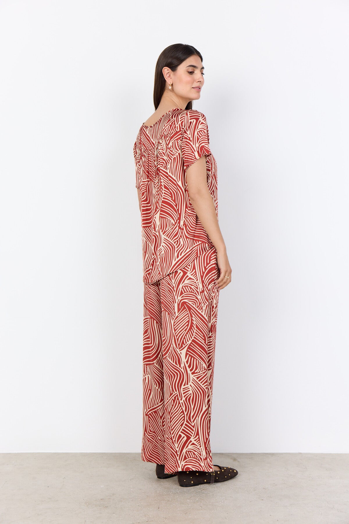 SC-SIGNORA 1 Blouse Rust red