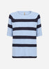 SC-KANITA STRIPE 19 Pullover Light blue