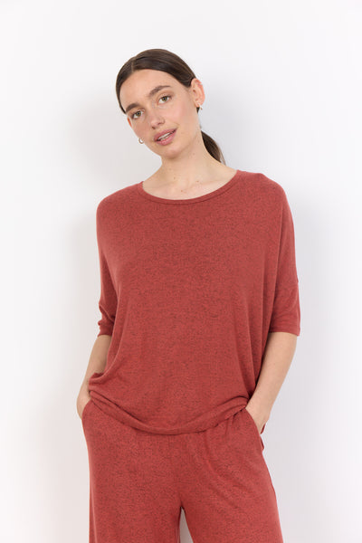 SC-BIARA 96 Blouse Rust red