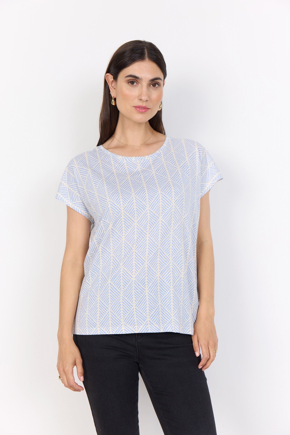 SC-FELICITY AOP 513 T-shirt Light blue
