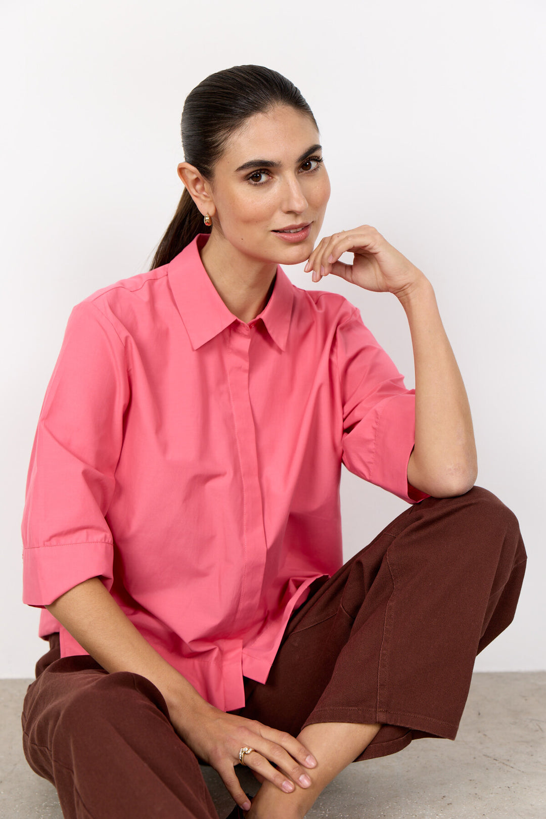 SC-NETTI 118 Shirt in Pink from soyaconcept | Soyaconcept.com 