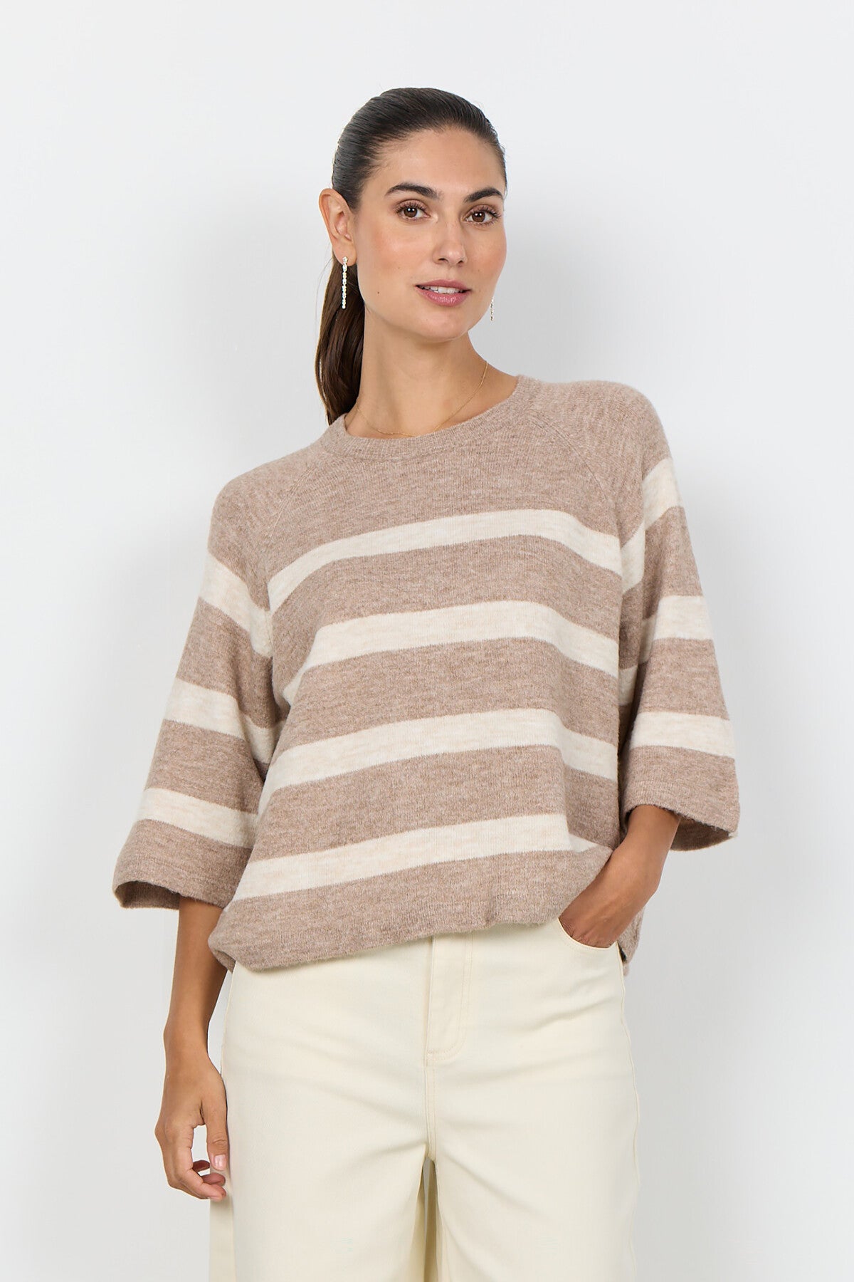 SC-ORLEAN STRIPE 5 Pullover Sand