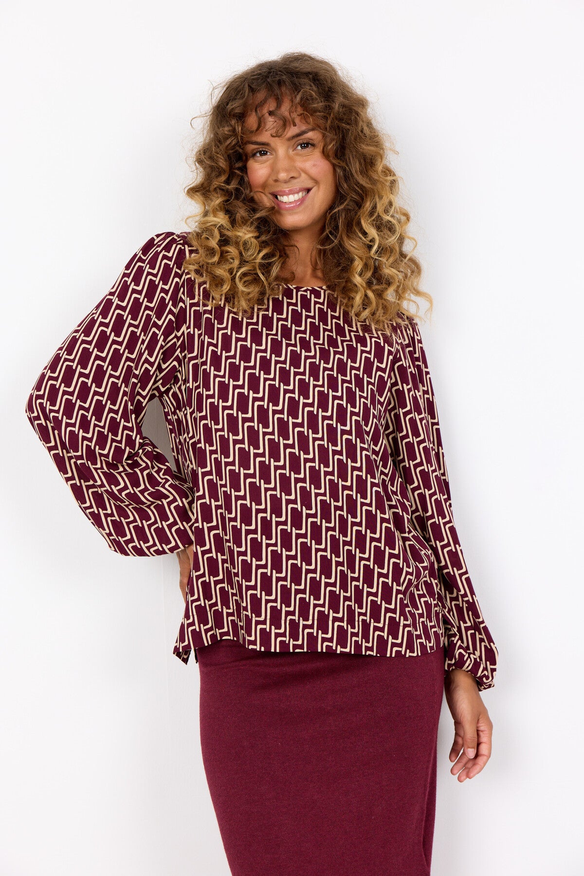 SC-VARLA 1 Blouse Bordeaux