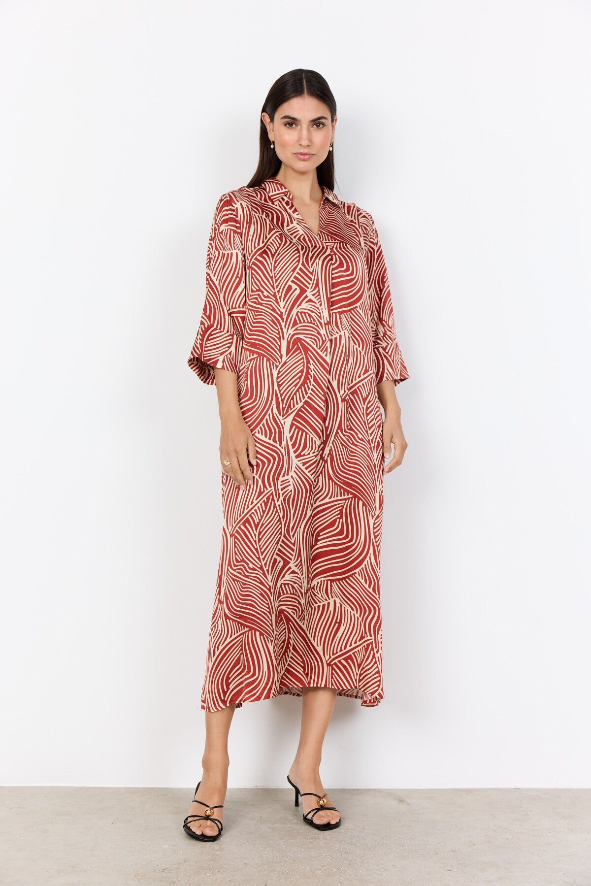 SC-SIGNORA 4 Dress Rust red