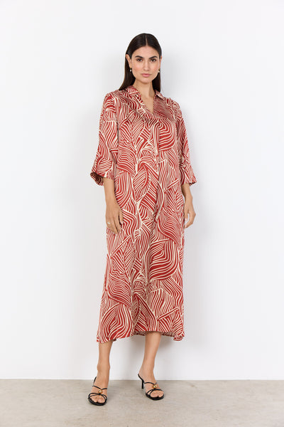 SC-SIGNORA 4 Dress Rust red