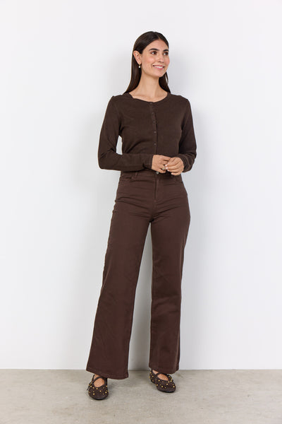 SC-DOLLIE 446 Cardigan Dark brown