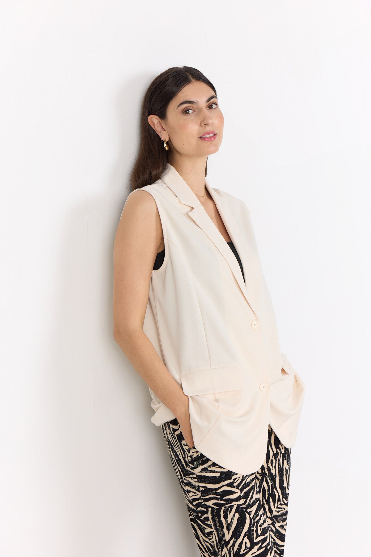 SC-SIHAM 87 Waistcoat Cream