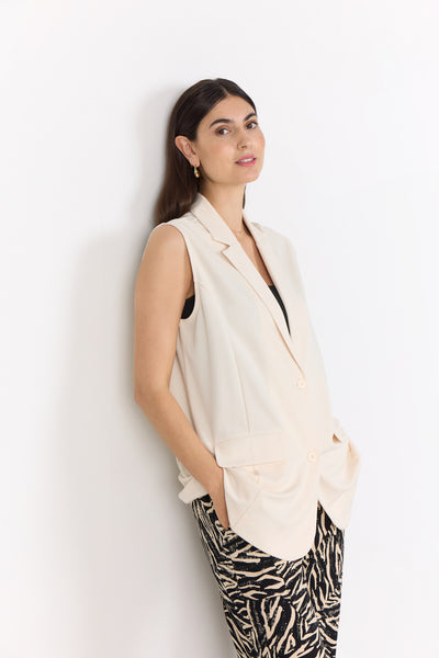 SC-SIHAM 87 Waistcoat Cream