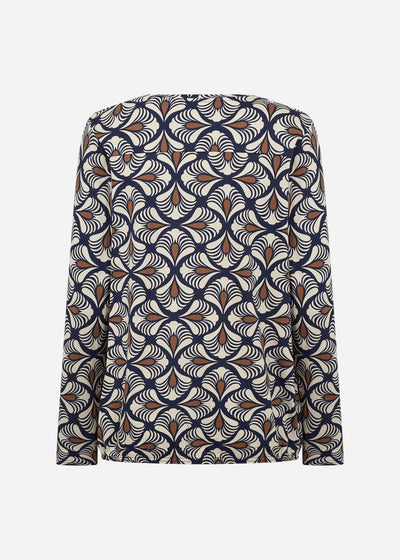 SC-FELICITY AOP 526 Blouse Dark blue