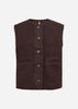 SC-SHAIMA 10 Waistcoat Dark plum