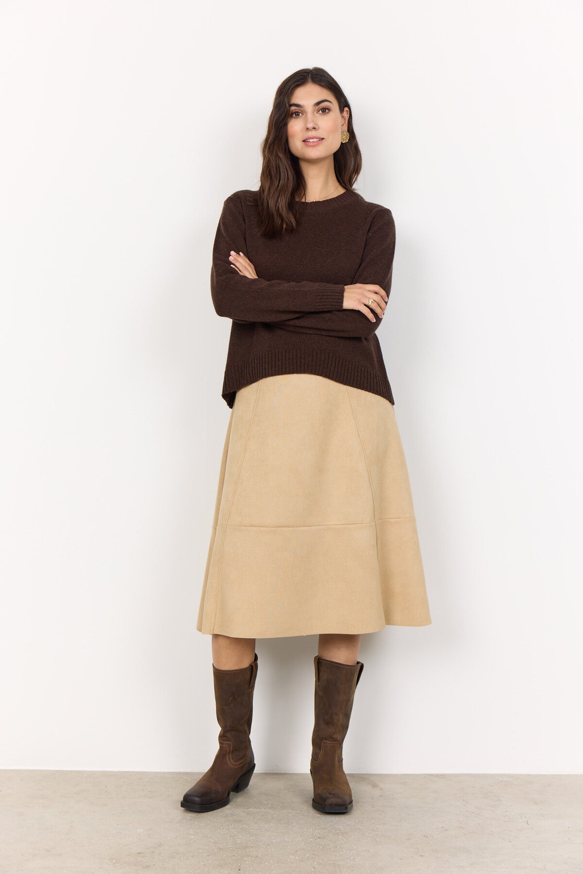 SC-VONNIE 1 Pullover Dark brown