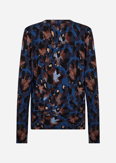 SC-MARICA AOP 341 Blouse Dark blue