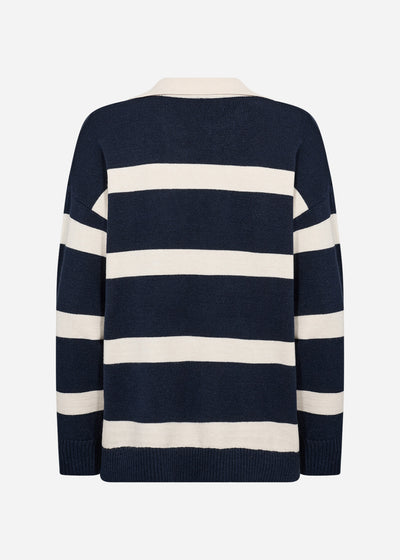 SC-KANITA STRIPE 32 Pullover Navy