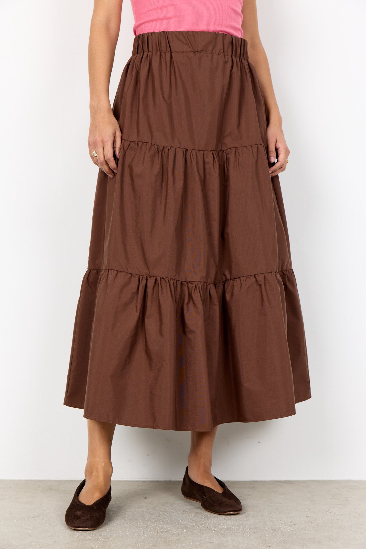 SC-NETTI 127 Skirt in Brown from soyaconcept | Soyaconcept.com