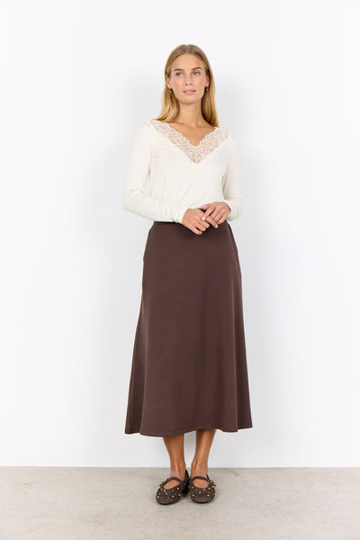 SC-BANU 258 Skirt Dark brown