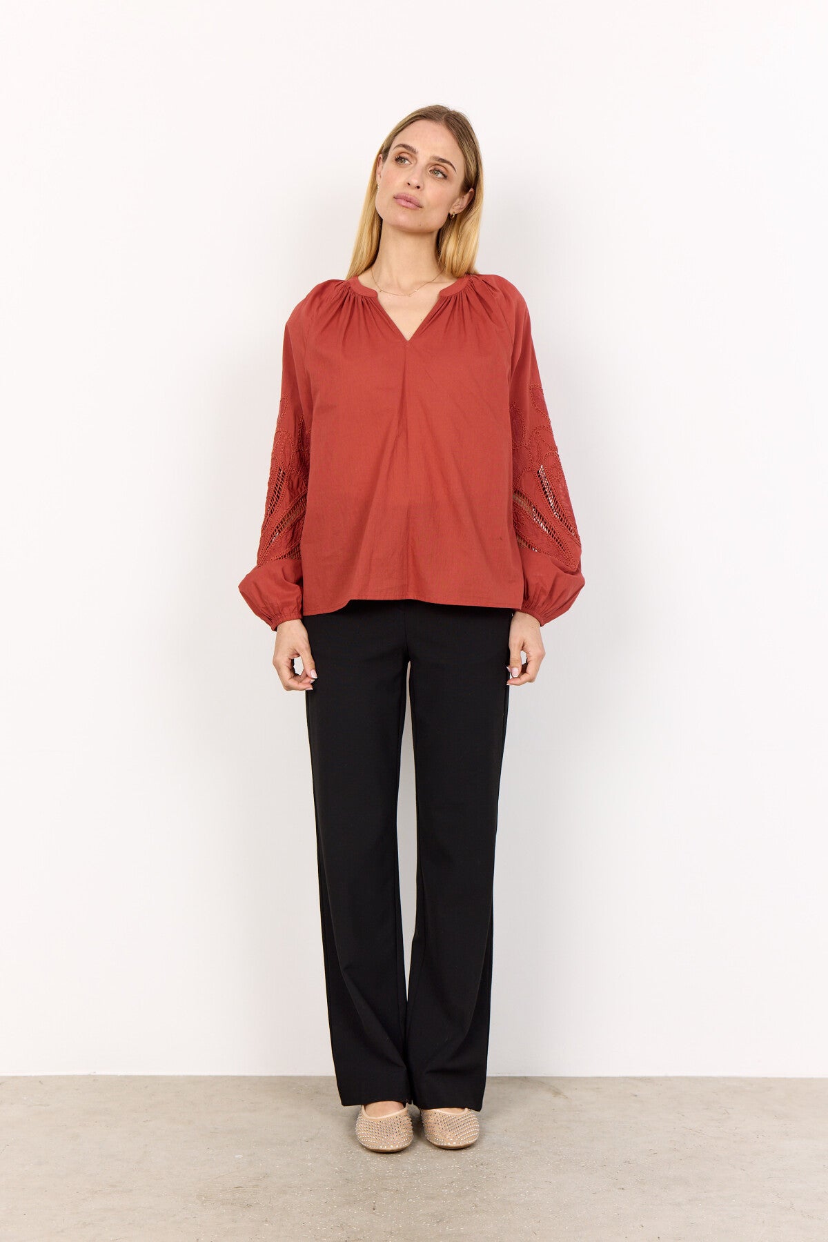 SC-CALISTE 21 Blouse Rust red