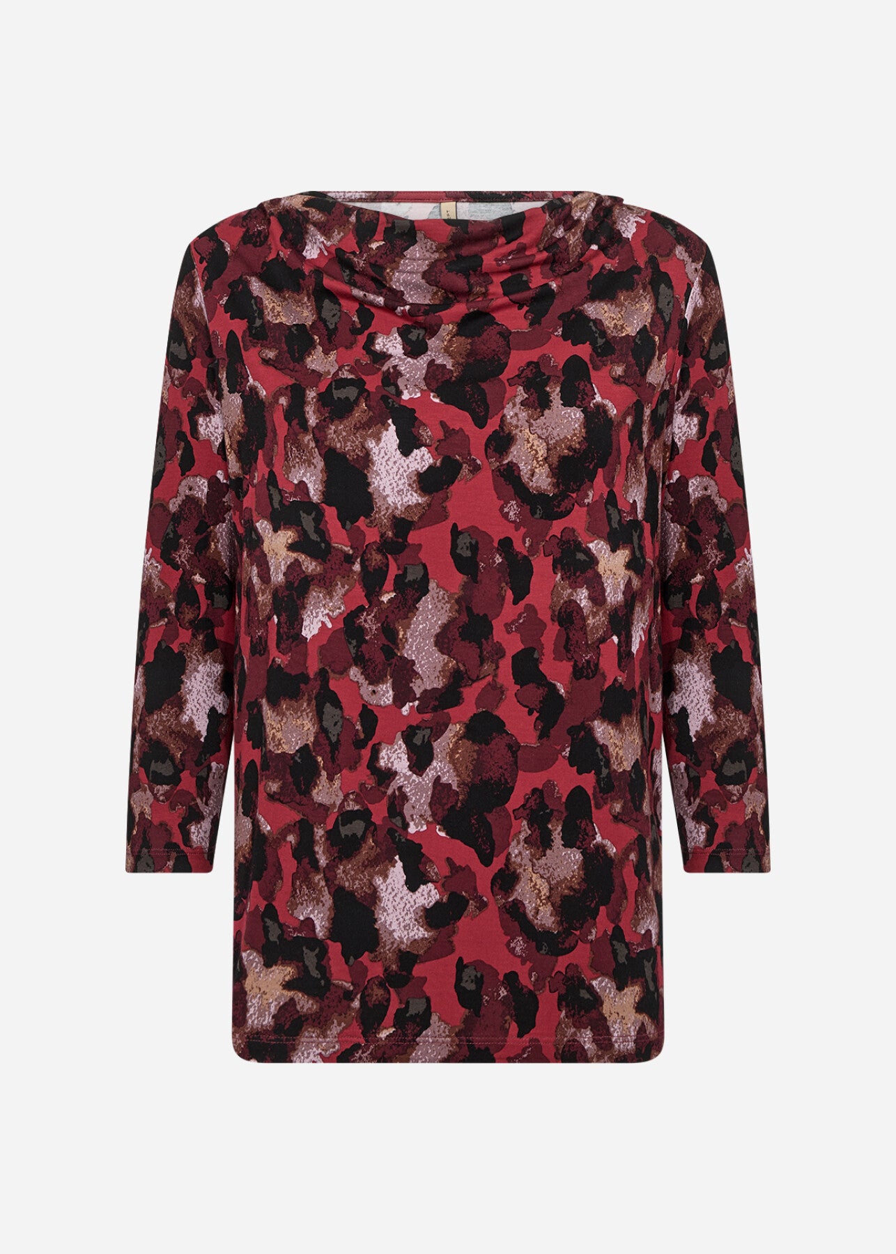 SC-MARICA AOP 342 Blouse Dark red