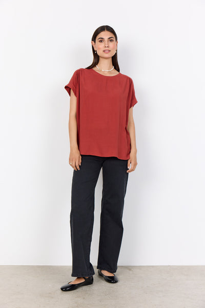 SC-RADIA 214 Blouse Rust red